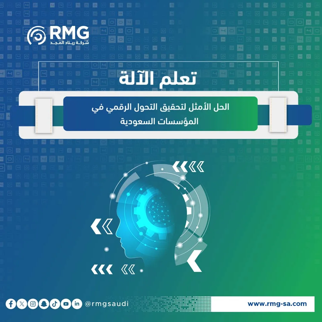 تعلم الآلة: الحل الأمثل لتحقيق التحول الرقمي في المؤسسات السعودية 1 تعلم الآلة: الحل الأمثل لتحقيق التحول الرقمي في المؤسسات السعودية