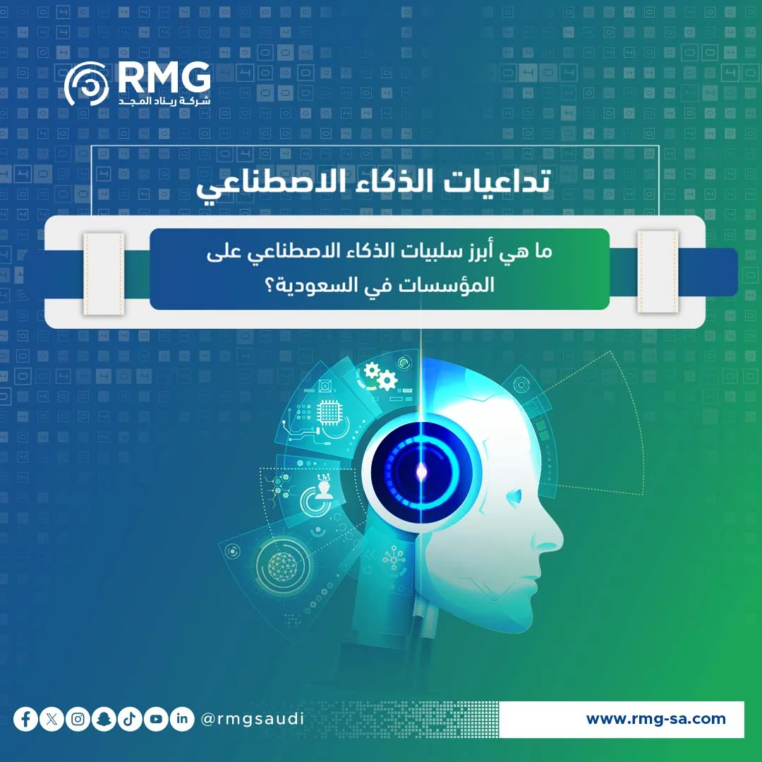 تداعيات الذكاء الاصطناعي: ما هي أبرز سلبيات الذكاء الاصطناعي على المؤسسات في السعودية؟ 1 تداعيات الذكاء الاصطناعي: ما هي أبرز سلبيات الذكاء الاصطناعي على المؤسسات في السعودية؟