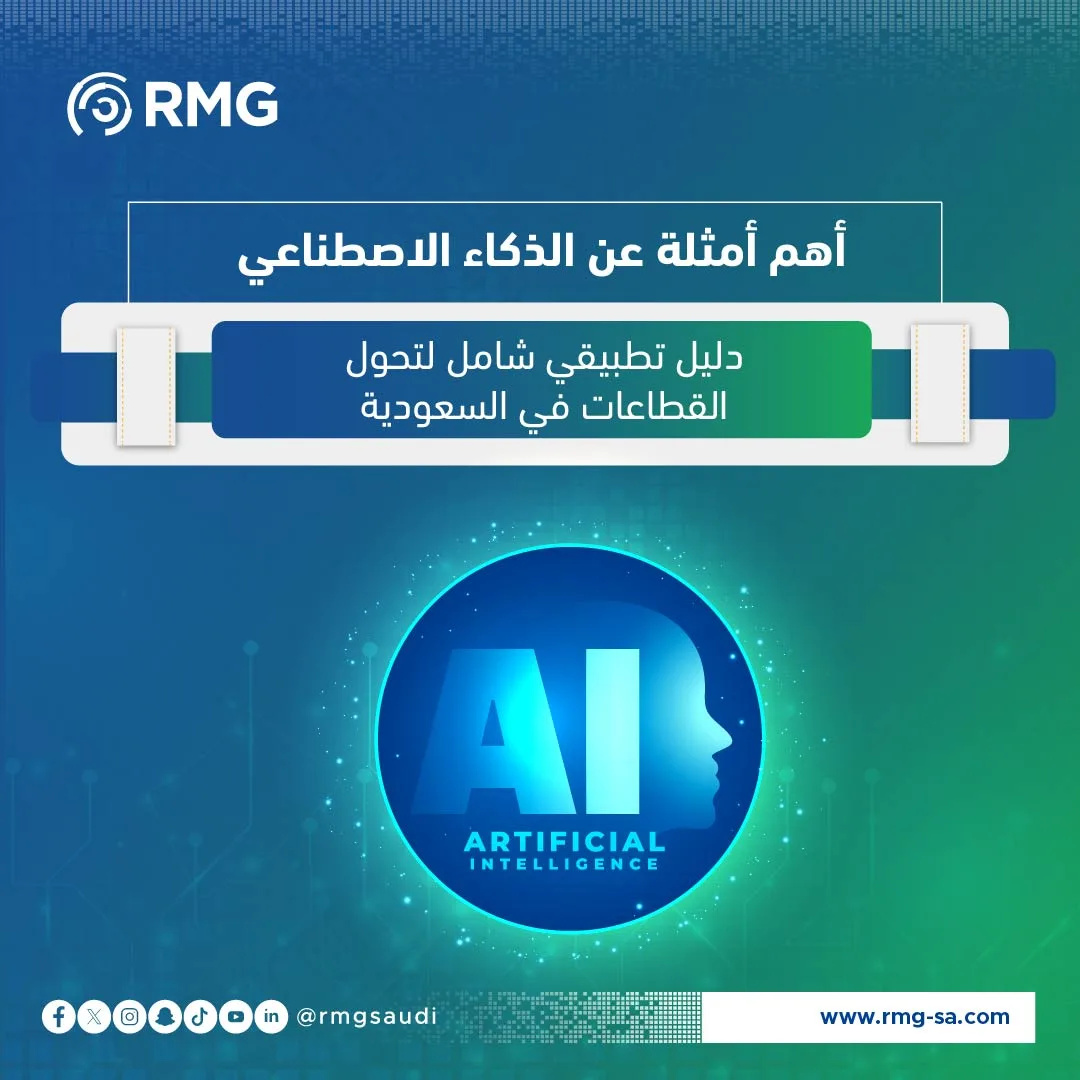 أهم أمثلة عن الذكاء الاصطناعي: دليل تطبيقي شامل لتحول القطاعات في السعودية