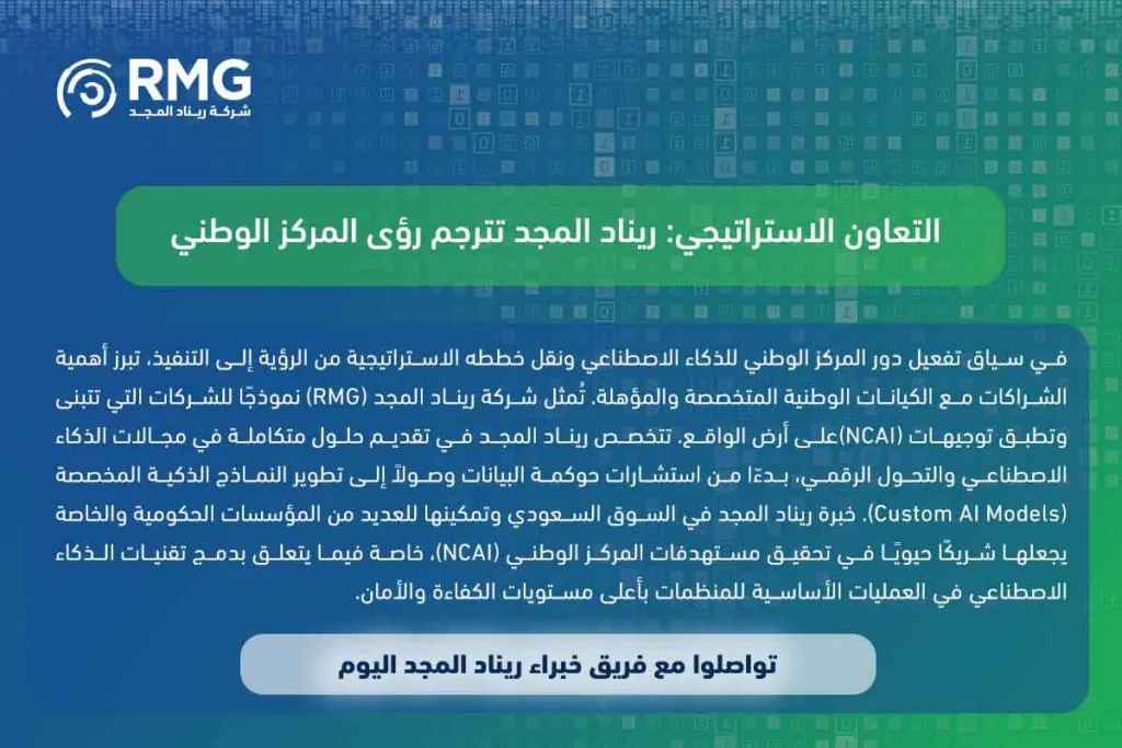 المركز الوطني للذكاء الاصطناعي: البوابة السعودية للريادة العالمية في زمن الآلة الذكية 3 المركز الوطني للذكاء الاصطناعي: البوابة السعودية للريادة العالمية في زمن الآلة الذكية
