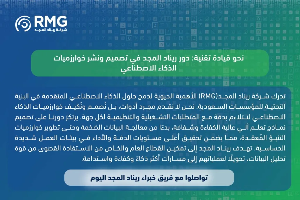 الخوارزميات المُسيّرة للثورة: دليلك الشامل لخوارزميات الذكاء الاصطناعي وتأثيرها على نمو الأعمال في السعودية